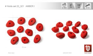 Практичный набор зацепов для скалолазания Top Point #321 Amber I