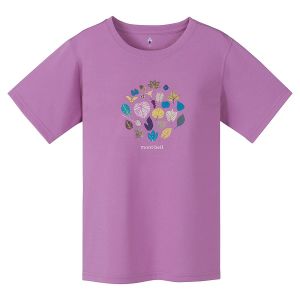 MontBell - Футболка спортивная женская Wickron Mountain Leaves