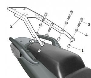 Shad - Удобное крепление для кофра CBF 500/600/1000