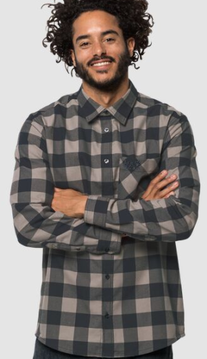 Рубашка влагоотводящая мужская Jack Wolfskin Red River Shirt