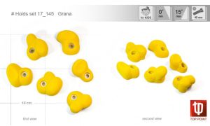 Качественные набор зацепов для скалолазания Top Point Grana #145 