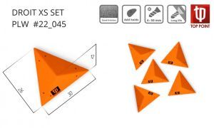 Набор рельефов-треугольников для скалодрома Top Point Droit XS Set