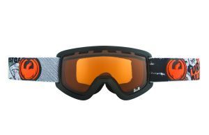 Dragon Alliance - Сноубордическая детская маска Lil D (оправа Spooky DAP, линза Amber)