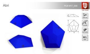 Обсыпной рельеф для скалолазания Top Point Abri