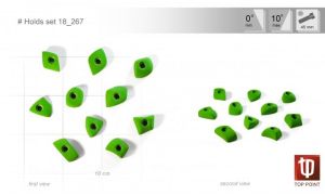 Комплект зацепов для скалолазания Top Point #267