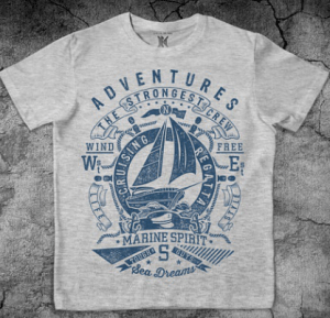 Макс-Экстрим -  Футболка спортивная с корабликом