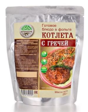 Кронидов - Готовое блюдо Котлета с гречей