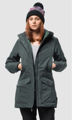 Зимняя утепленная парка Jack Wolfskin Coastal Range Parka