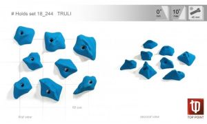 Набор удобных зацепов для скалолазания Top Point Truli #244