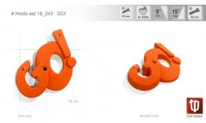 Зацепы скалолазные для детей Top Point GO #243