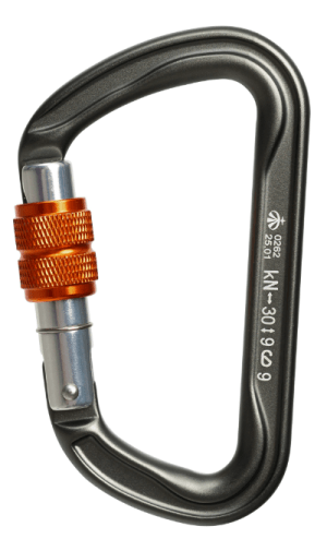 Карабин трапеция с муфтой Keylock Вертикаль Gray