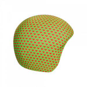 Нашлемник для спортивного шлема Coolcasc 102 Green Red Hearts