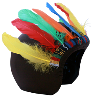 Нашлемник с перьями Coolcasc S077 Indian