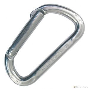 Kong - Карабин с прямой защёлкой D Shape Inox 80мм