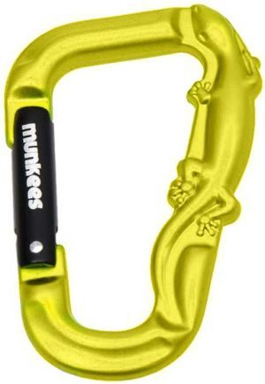 Карабин Munkees Ящерица чеканный рельефный