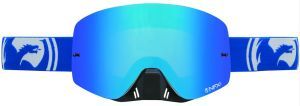 Dragon Alliance - Маска для мотокросса NFXs (оправа Blue-White Split, линзы Blue Ion + Clear)