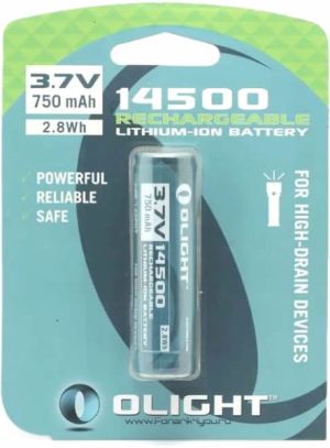 Аккумулятор перезаряжаемый Olight 14500 3,7 B 750 mAh