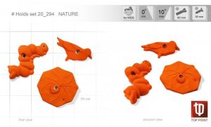 Комплект скалолазных зацепов для детей Top Point Nature #294