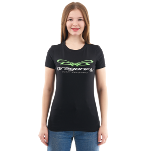 Удобная женская футболка принтом Dragonfly DF