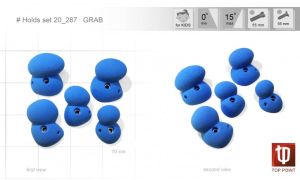 Комплект детских скалолазных зацепов Top Point Grab #287