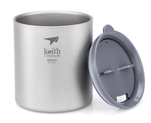 Легкая титановая кружка Keith Ti3306 Ultralight Mug Titan 0.6