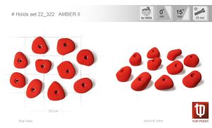 Универсальный набор зацепов для скалолазания Top Point #322 Amber II