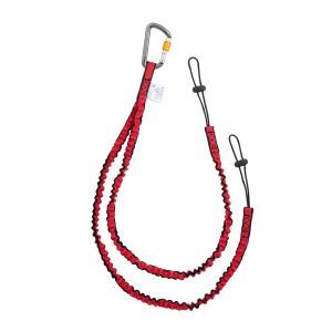 Стропа двойная эластичная с петлей с карабином с муфтой Венто (до 10 кг)