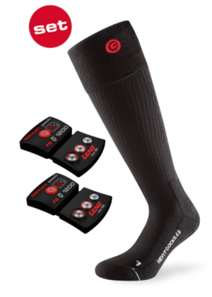 Lenz - Термоноски с аккумулятором Heat Sock 4.0 Toe Cap + Lithium Pack RCB 1200 (EU/US)