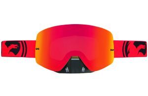 Dragon Alliance - Маска для мотокросса NFXs (оправа Red-Black Split, линзы Red Ion + Clear)