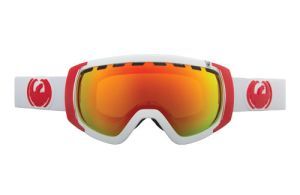 Dragon Alliance - Горнолыжная маска Rogue (оправа White, линзы Red Ionized + Yellow Blue Ionized)