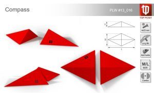 Оригинальный накладной рельеф Top Point Compass