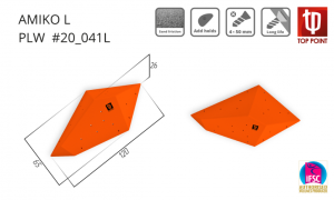 Обсыпной рельеф для скалодрома Top Point Amiko L