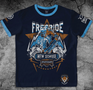 Макс-Экстрим - Футболка стильная Сноубординг