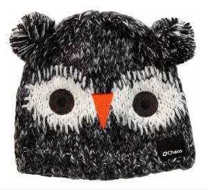 Chaos - Вязаная оригинальная шапка Hibou