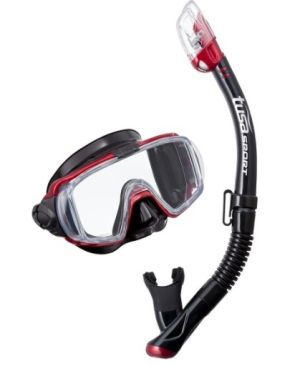 Качественный комплект Tusa Sport UC-3125 Black Series (маска+трубка)