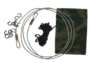 Трос прочный костровой с крючками в чехле Терра 3мм 