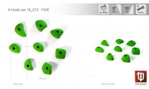 Комплект скалолазных детских зацепов Top Point Fide #273