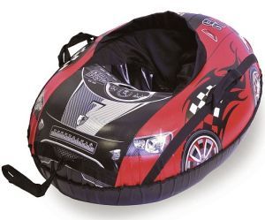 ТяниТолкай - Тюбинг надувной со спинкой Машинка Comfort