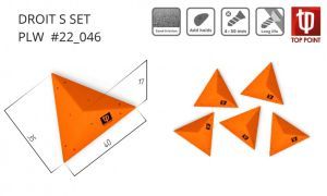 Набор рельефов-треугольников для скалодрома Top Point Droit S Set