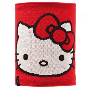 Buff - Детский зимний шарф-бандана Neckwarmer Knitted&Polar Fleece Hello Kitty Child Scarletkitty/Grey Vigore