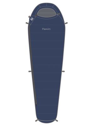 Пуховый спальник Bask Pamirs V2 700 + левый (Комфорт -8)