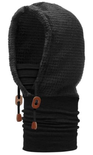 Buff - Зимняя бандана Polar Thermal Hoodie Solid Black