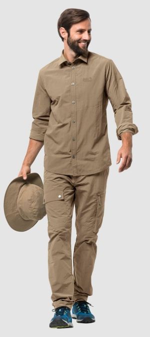 Jack Wolfskin - Мужская рубашка с защитными свойствами Lakeside Roll-Up