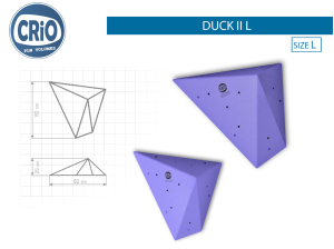 Прочный рельеф для скалолазания Crio Holds Duck II