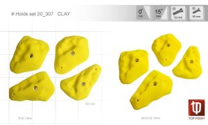 Комплект зацепов для скалолазания Clay #307