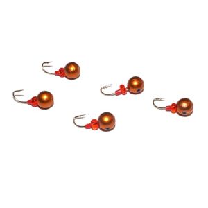 Россия - Приманка свинцовая медная с трубкой и бисером упаковка 10 штук Шар