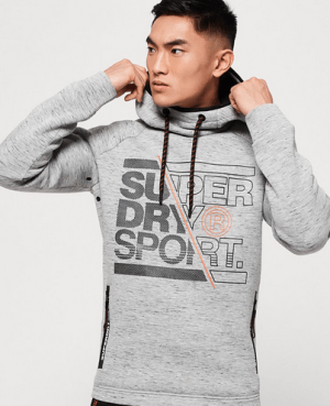 Superdry - Толстовка с принтом Core Gym Tech Stretch Graphic Overhead Hoodie