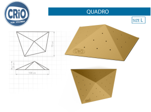 Прочный рельеф для скалолазания Crio Holds Quadro
