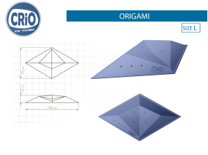 Прочный рельеф для скалолазания Crio Holds Origami