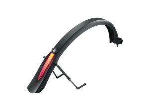  Качественное крыло заднее д/дорожного вел-да Topeak DeFender iGlow TX с широкими покрышками со свет. полосой